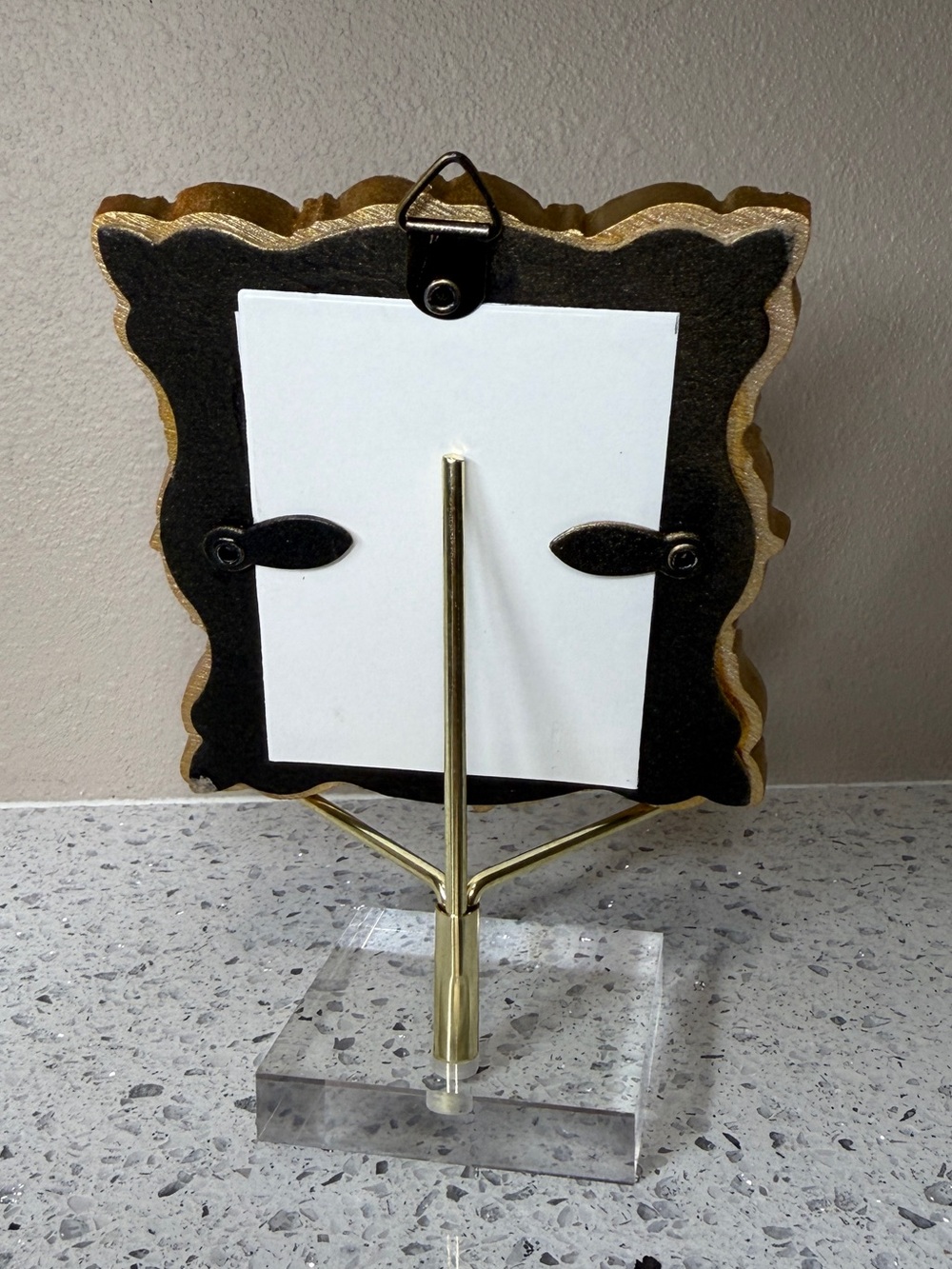OOAK Whimsical Gothic Cat Mask Framed Jewelry Art - Miniature Baroque Decor - Picture 4 of 6